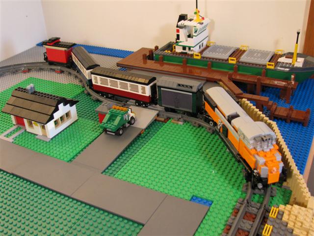 NO NOTCHES ON END 8 x Used Lego 3228c TRAIN TRACK PLAIN RAIL STRAIGHT NO SLOTS 