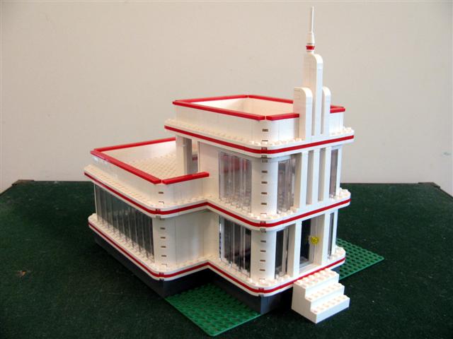 Wip Streamline Moderne Building Lego, Streamline Moderne House Plans